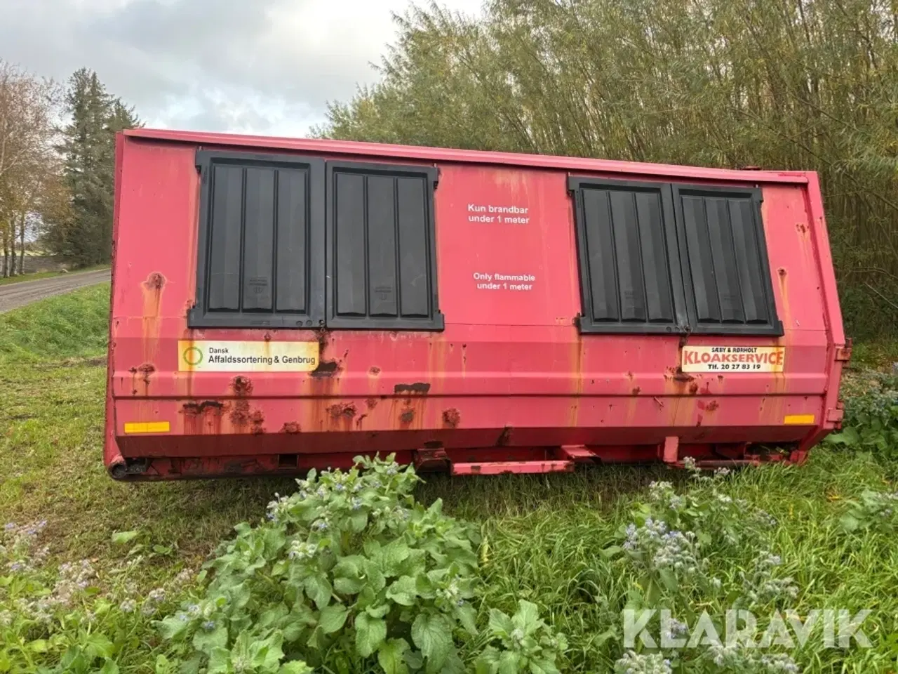 Billede 2 - Miljøcontainer Miljø-Art 4000 type L 3/3 mm