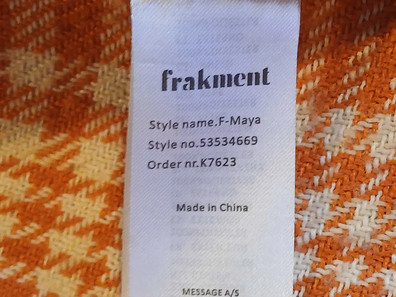 Billede 10 - Frakment ternede jakke str S/M 