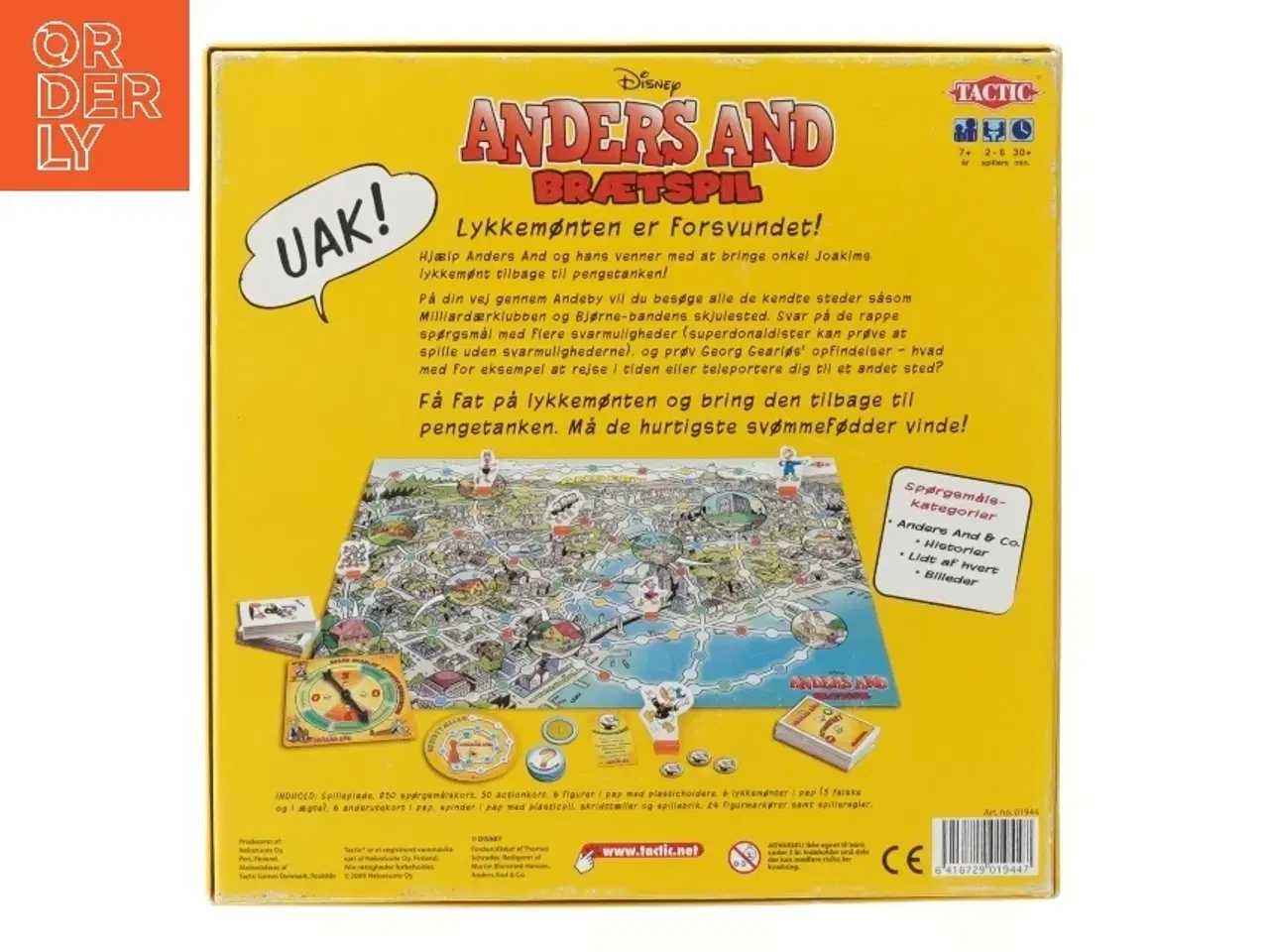 Billede 2 - Disney Anders And brætspil fra Tactic (str. 25x25 cm)