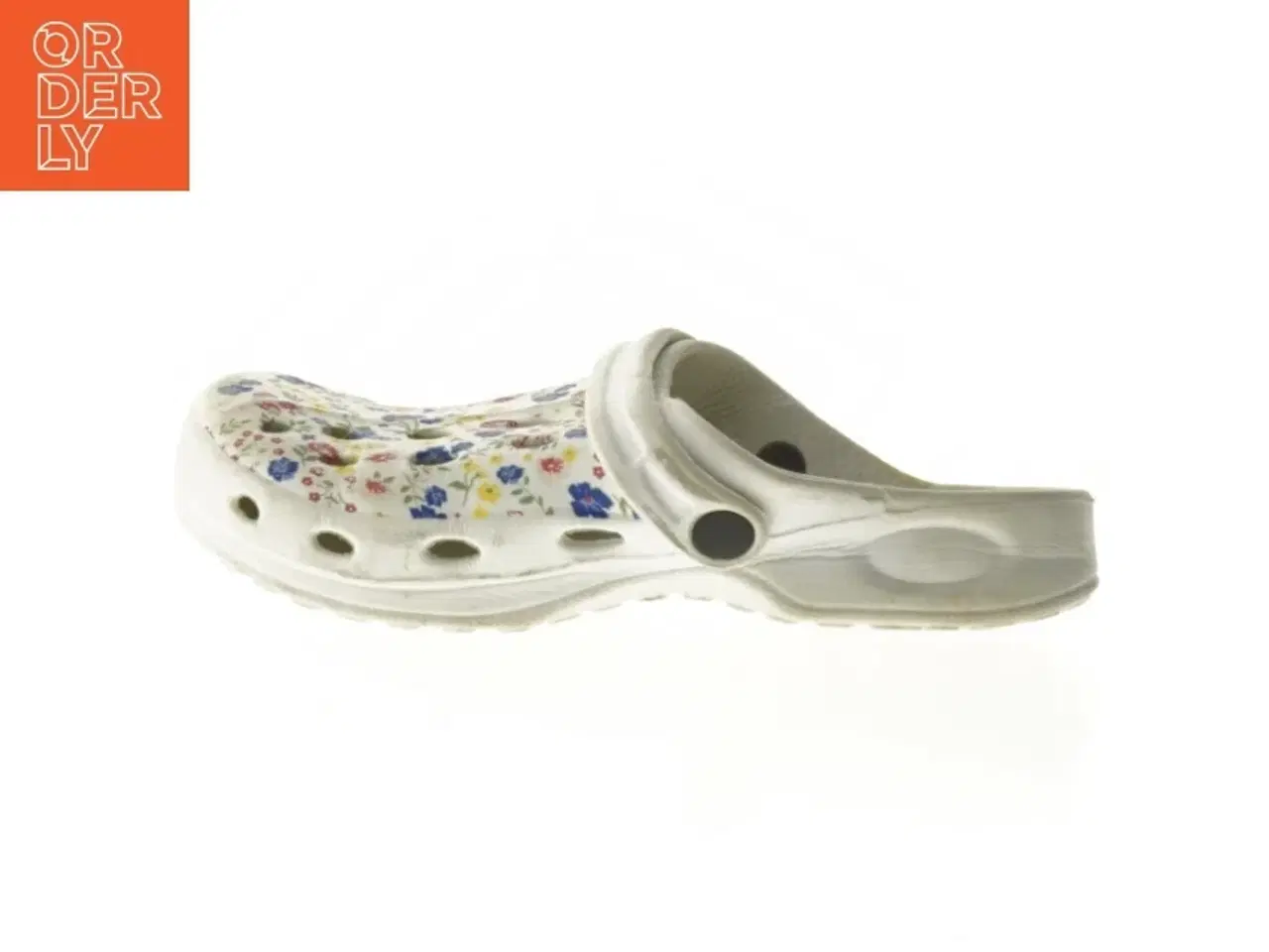 Billede 1 - Blomstrede træsko i størrelse 34 (str. 34 )