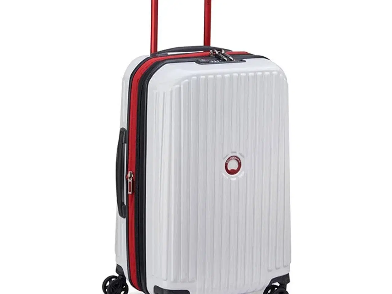 Billede 1 - Delsey x F1 Securitime Zip hvid kabinekuffert 55 cm.
