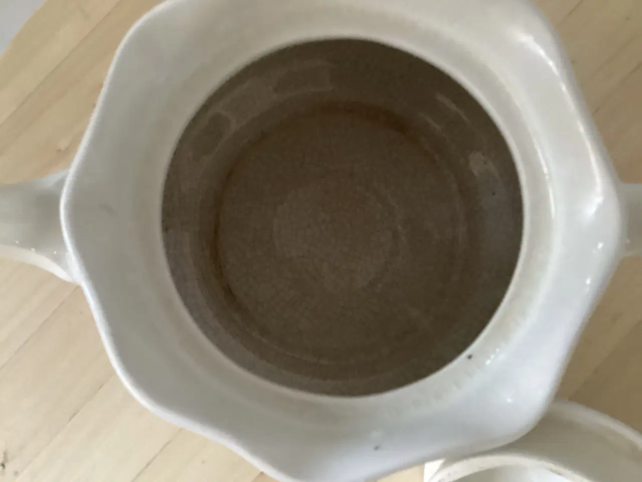 Billede 3 - Ældre Arthur Wood tekande med gule blomster