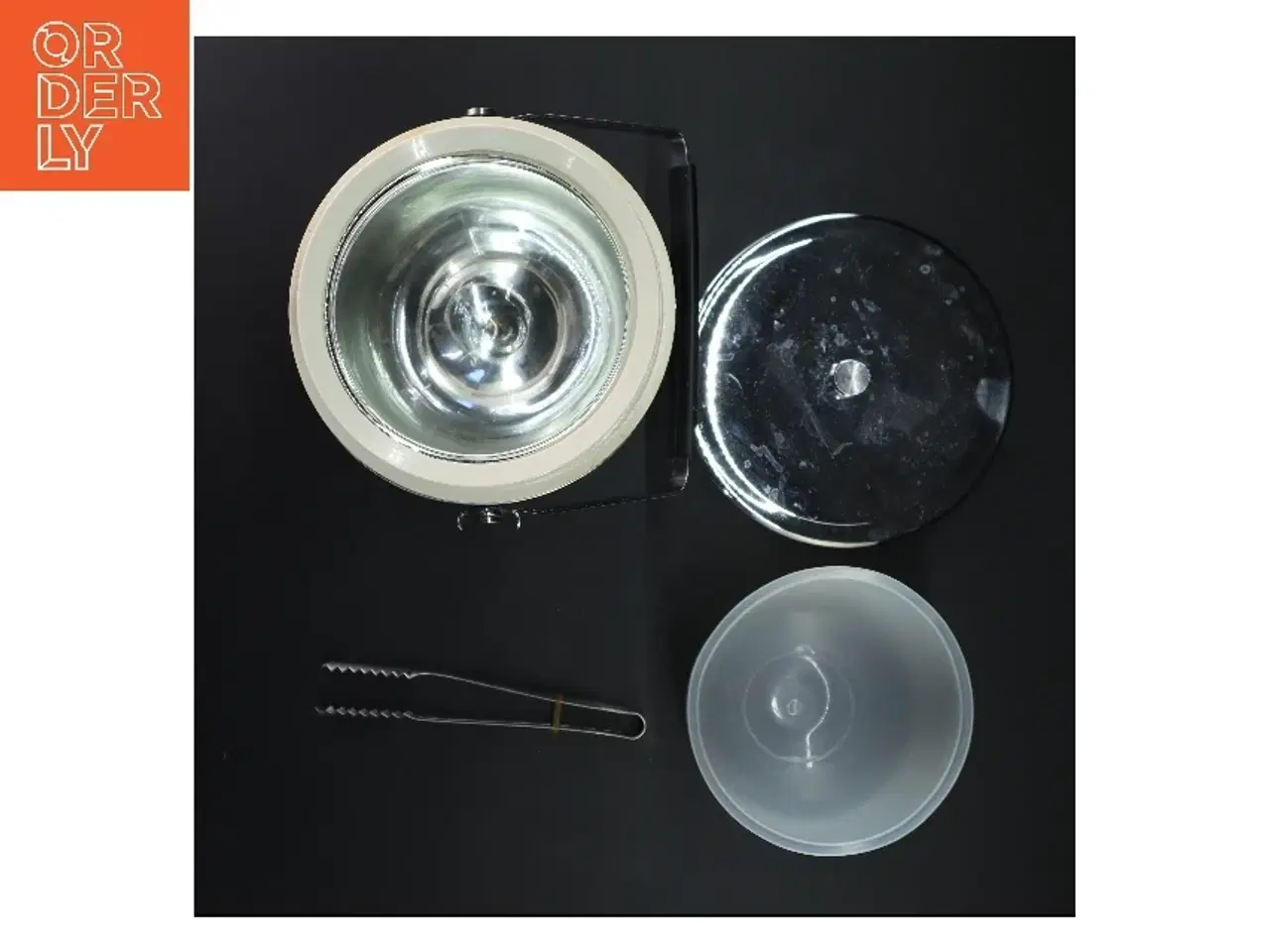 Billede 3 - Is-spand med tang (str. Ø 15 x h 21 cm)