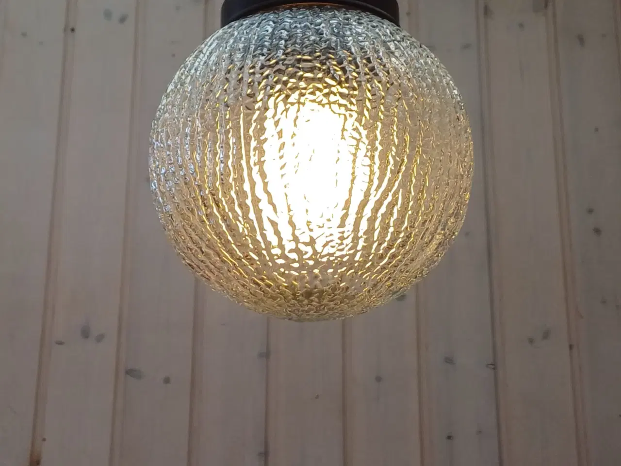 Billede 10 - Retro loftlampe med glasskærm