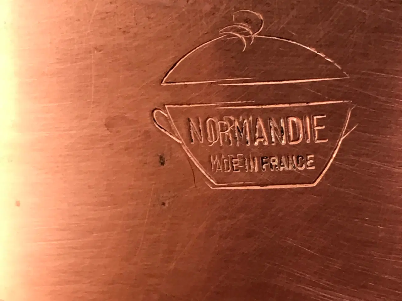 Billede 3 - Sauterpande i kobber fra Normandie France