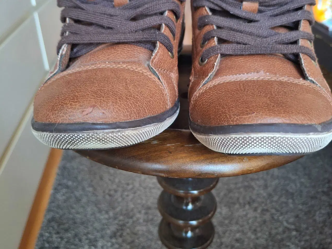 Billede 5 - Hightop Vintage Sneaks i PU-læder str.38