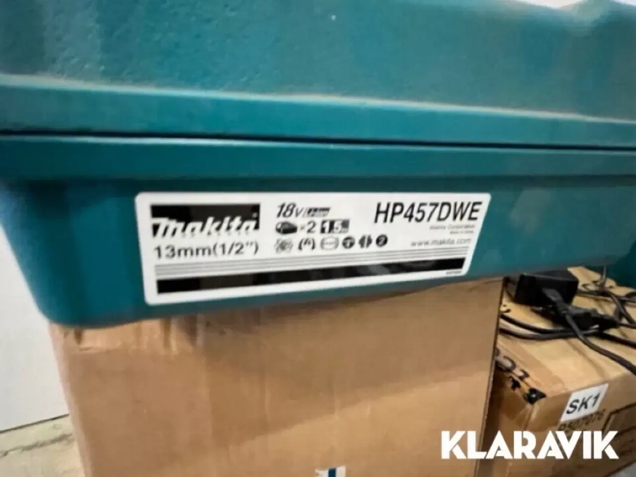 Billede 6 - Batteri/lade sæt Makita HP457DWE