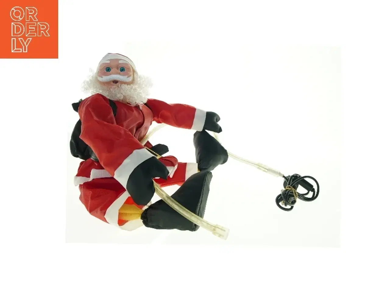 Billede 1 - Julemandsfigur med belysning (str. 36. x 37 cm)