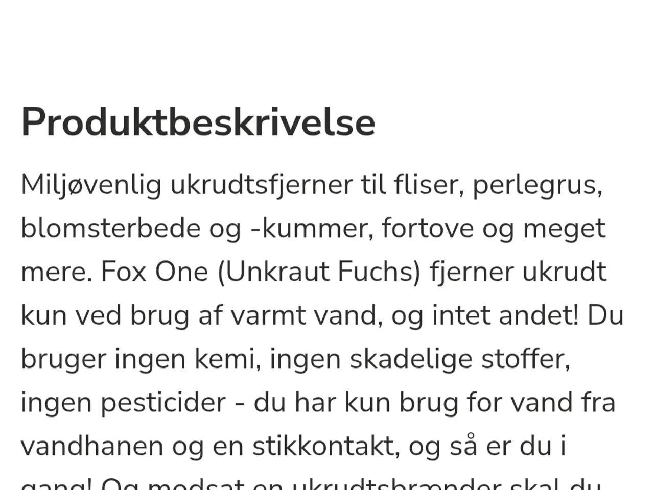 Billede 3 - Ukrudtsdamper,  fox one