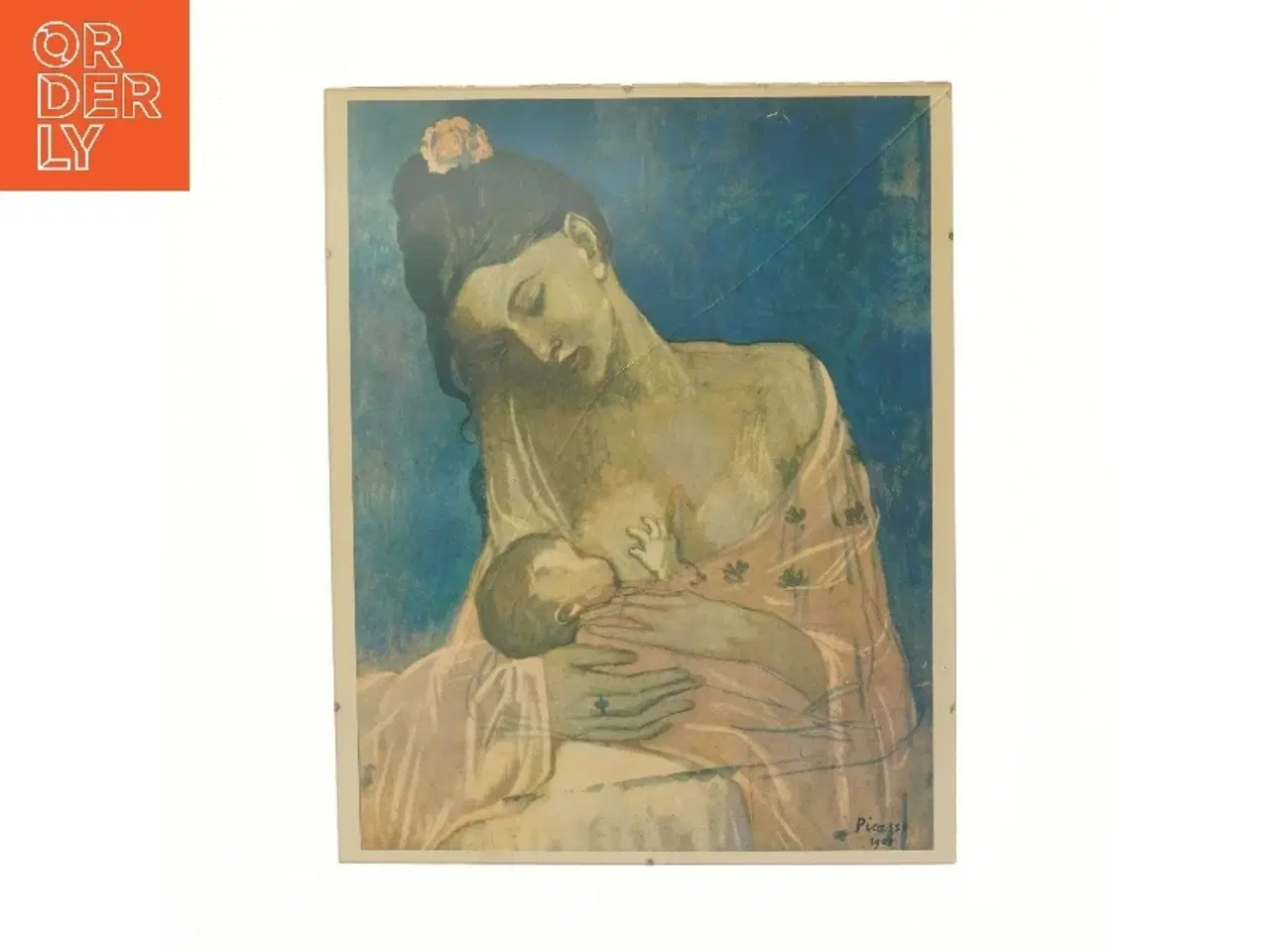 Billede 1 - Plakat af mor og barn (str. 50x40 cm)