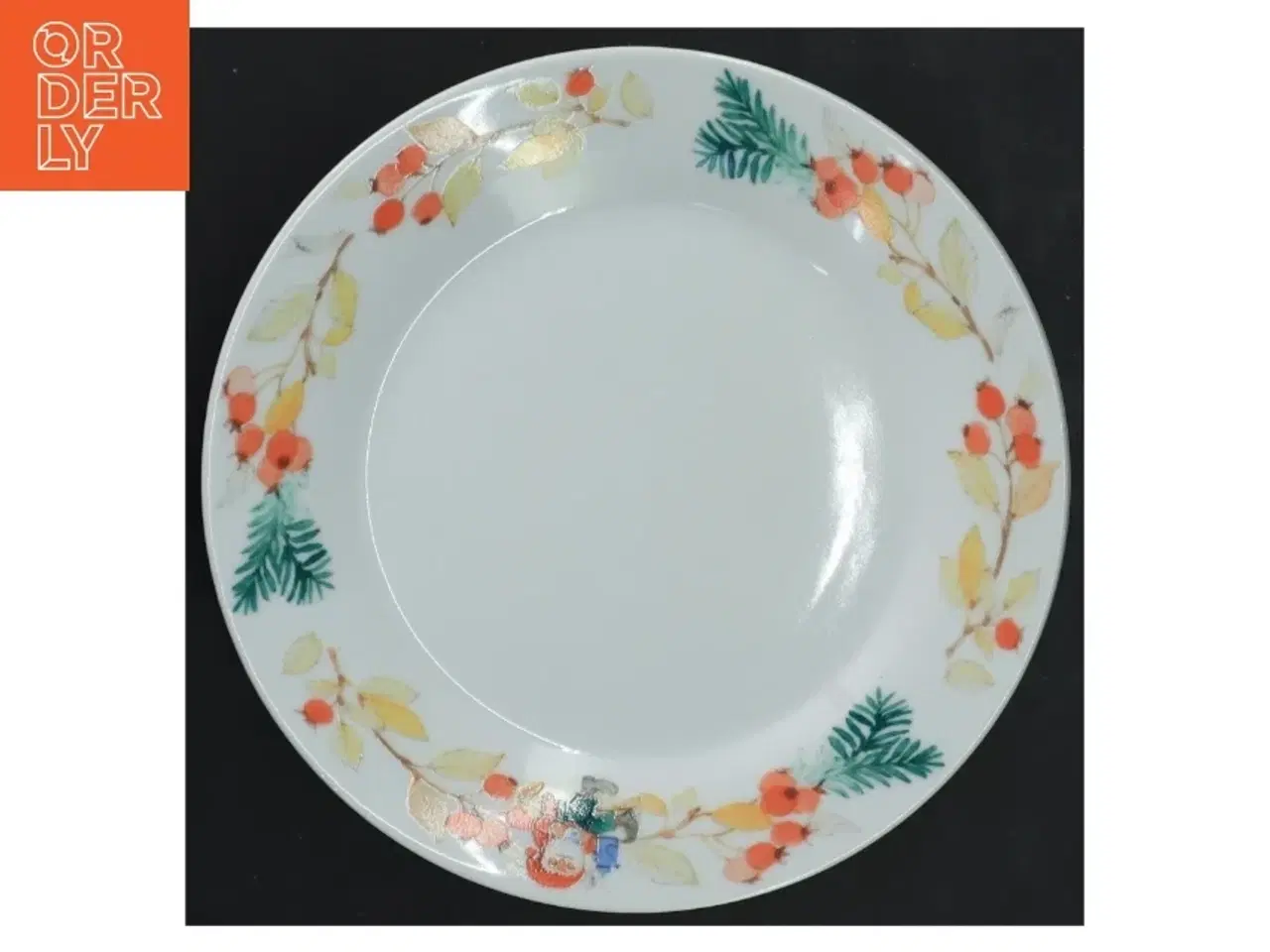 Billede 2 - Sæt af 4 dekorative tallerkener fra Mads Stage (str. Ø 19 cm)