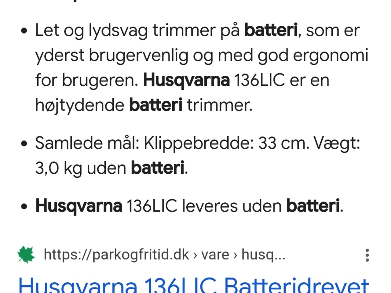 Billede 10 - Husqvarna batteri hækkeklipper, buskrydder og batt