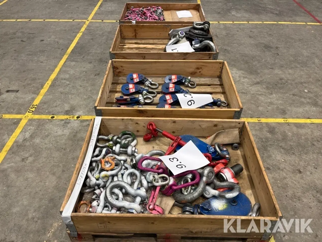 Billede 3 - Kasteblokke og svirveløjebolte 4 paller