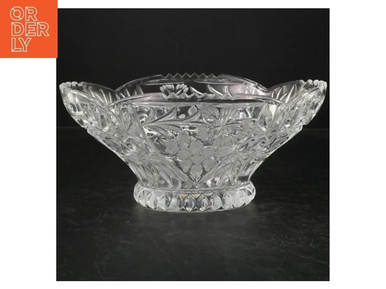 Billede 1 - Klar krystalskål (str. 27 cm)