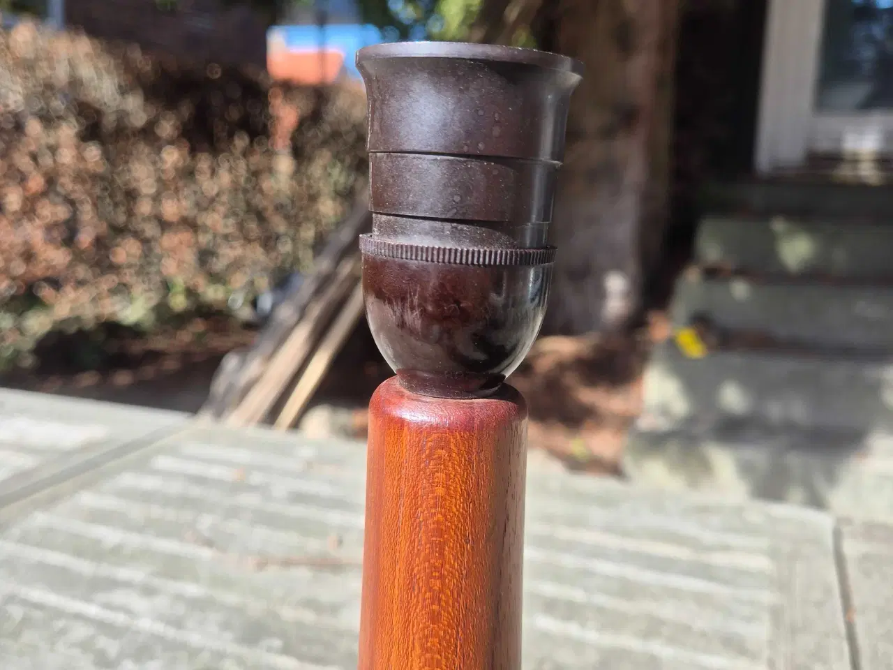 Billede 4 - Elegant bordlampe i teaktræ