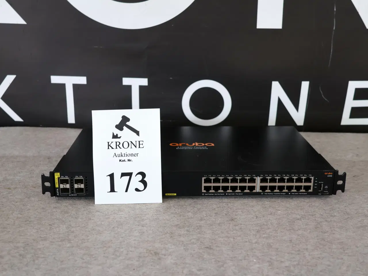 Billede 1 - Aruba 6100 netværk switch 24p 1G base-t.