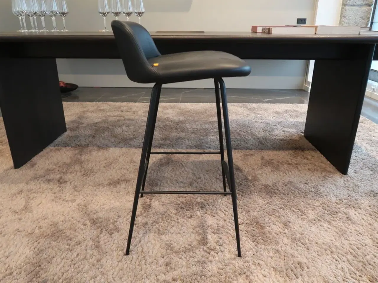 Billede 3 - &Tradition Rely HW88 Barstol - semi anilin læder