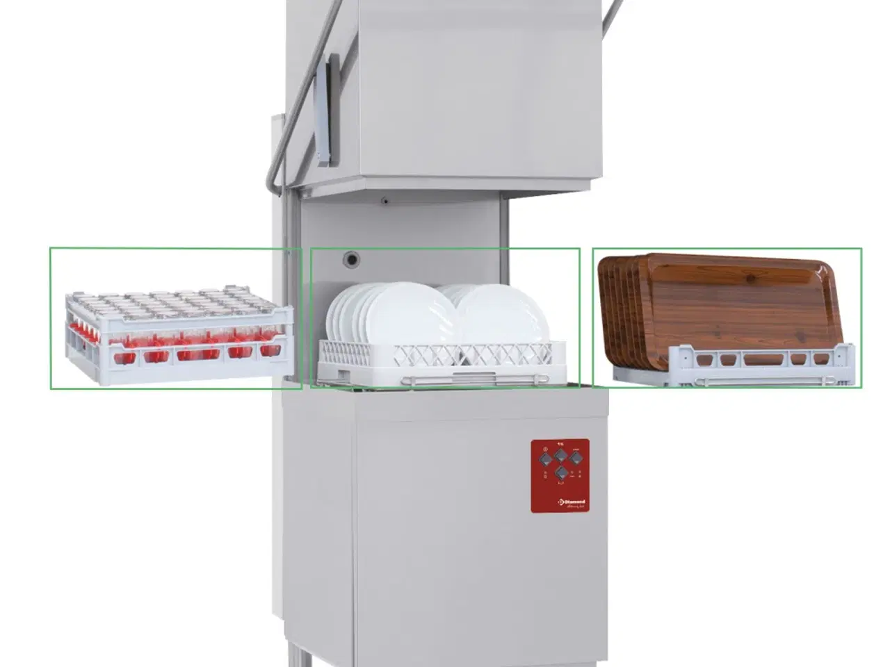 Billede 2 - Hætteopvasker 50 x 50 cm – (400V) med Skyllemiddel