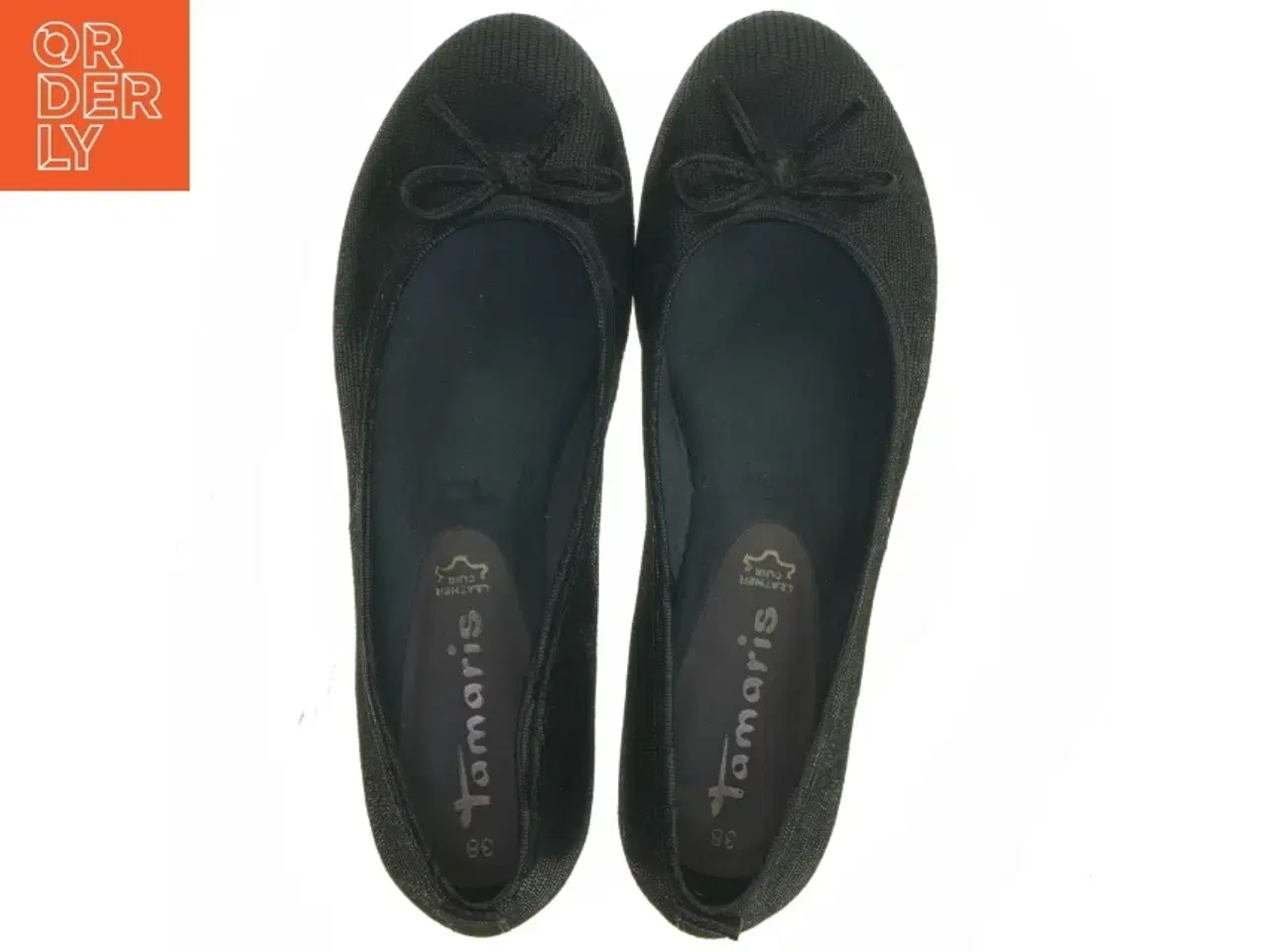 Billede 5 - Sort ballerina sko størrelse 38 fra Tamaris (str. 38 )