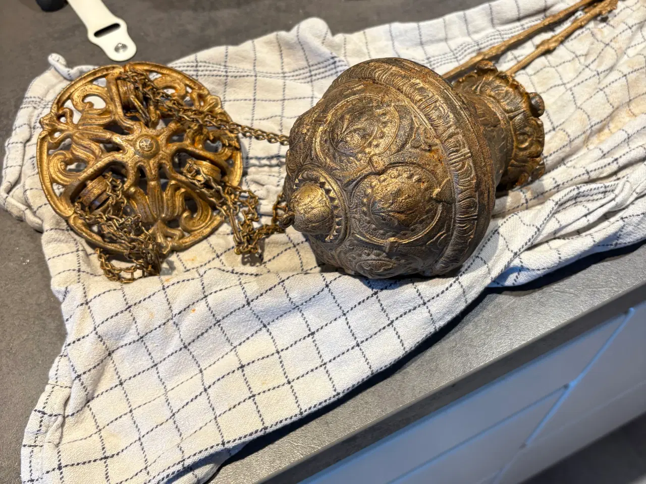 Billede 2 - Primus og olielampe. Olielampen er lavet om til el