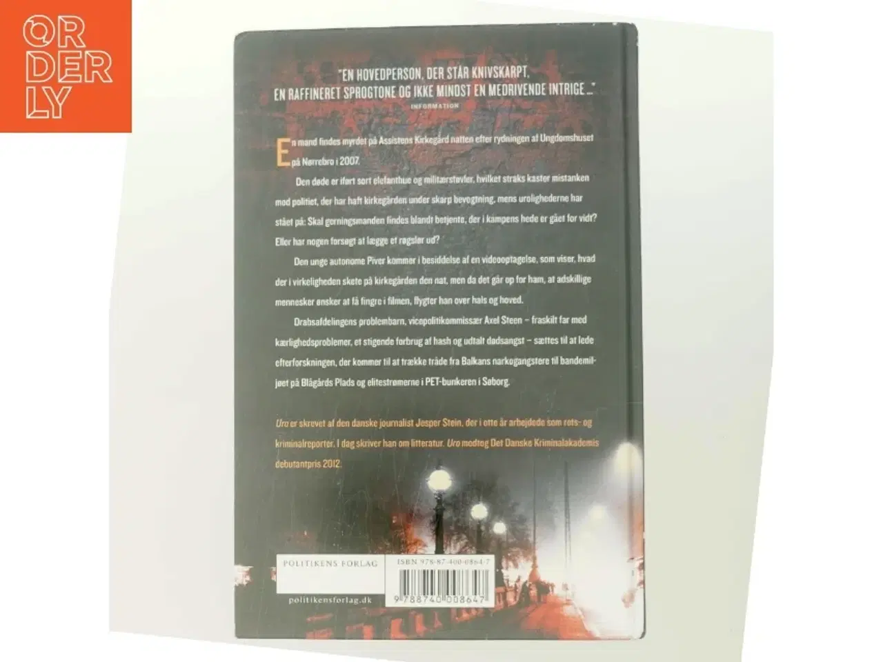 Billede 3 - Uro af Jesper Stein (Bog)