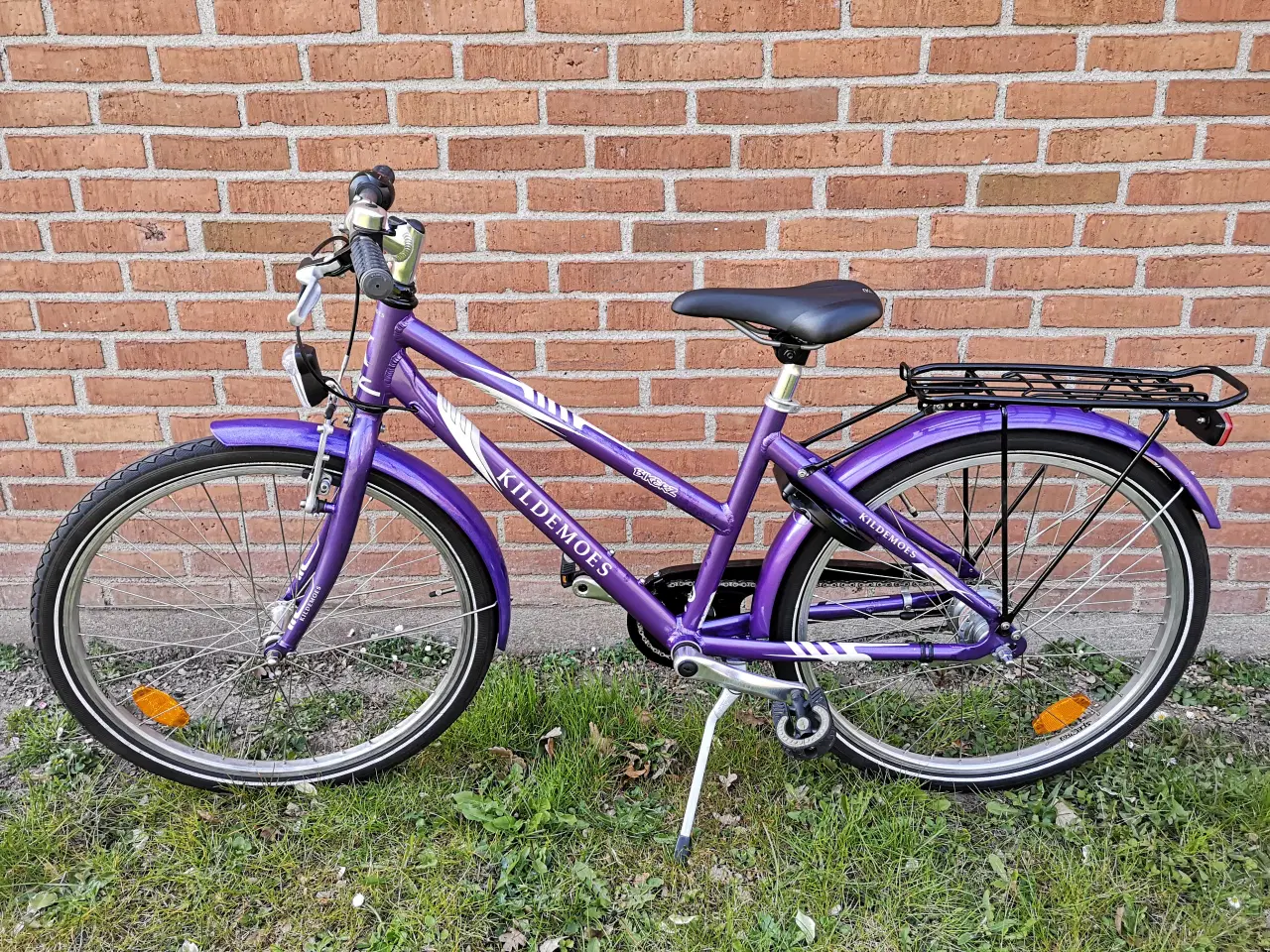 Billede 2 - Velholdt kildemoes pigecykel , 24" , 38 cm, 7 gear