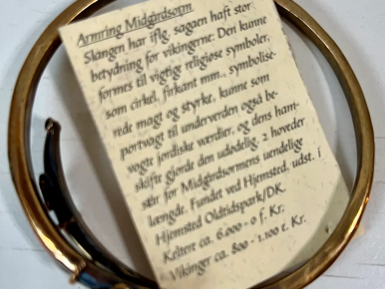 Billede 3 - Museumssmykker, Midgårdsormen armring