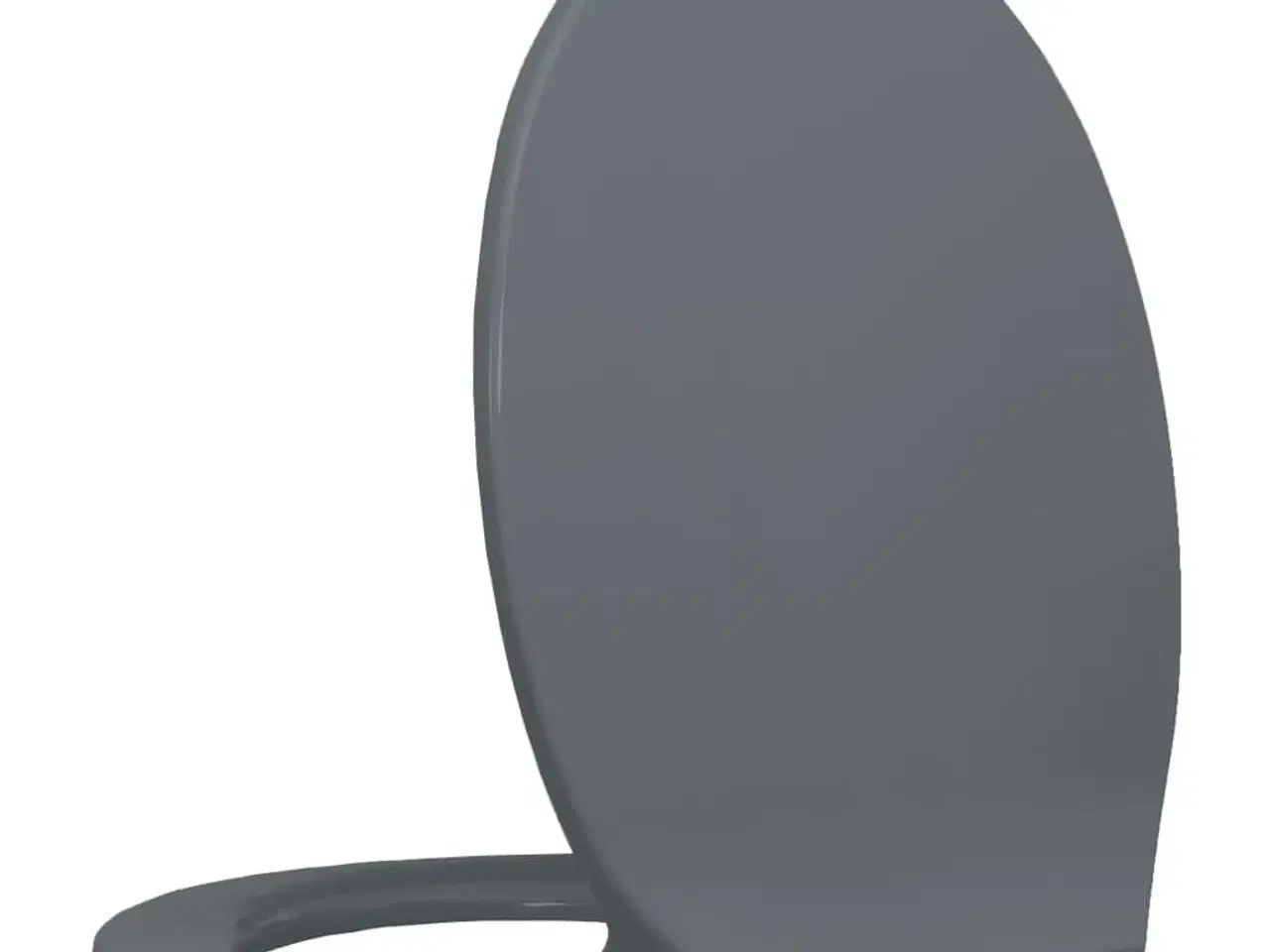Billede 3 - Toiletsæde med soft close og  quick release-funktion oval grå