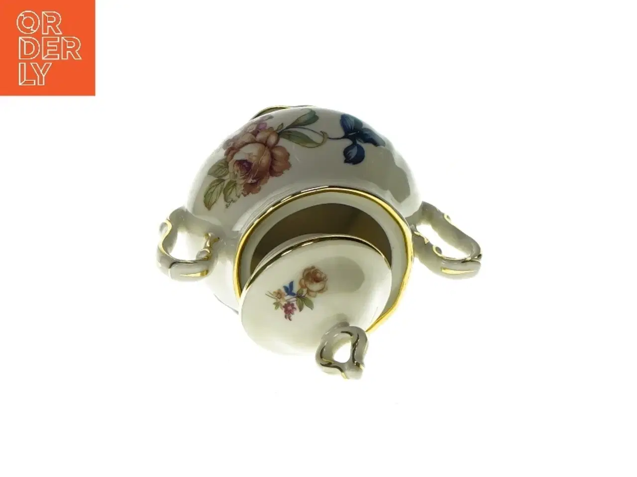 Billede 2 - Sukkerskål med blomsteråprint fra Bucka&Nissen (str. HØ:14x11cm)