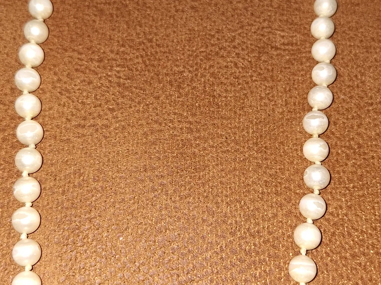 Billede 6 - Venusperle halskæde med sølvlås