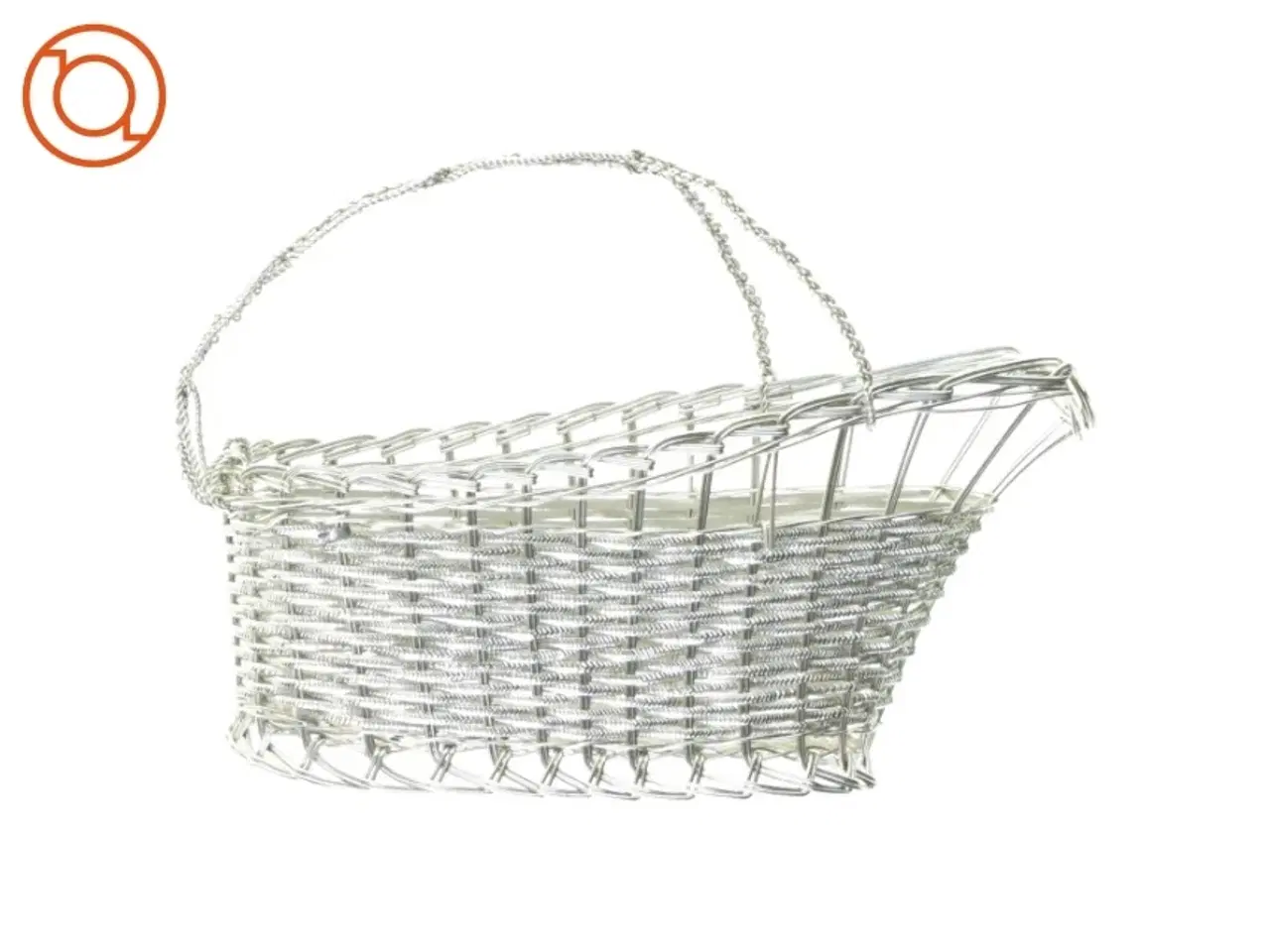 Billede 4 - Fil de fer Metal flet kurv Vinholder Kurv (str. 26 x 10 x 18 cm)