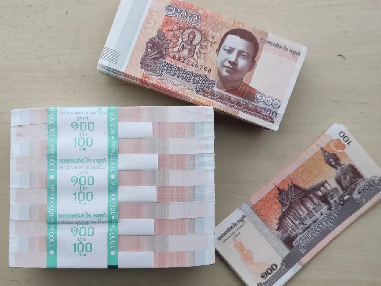 Billede 2 - Pengesedler, 100.000 Riel