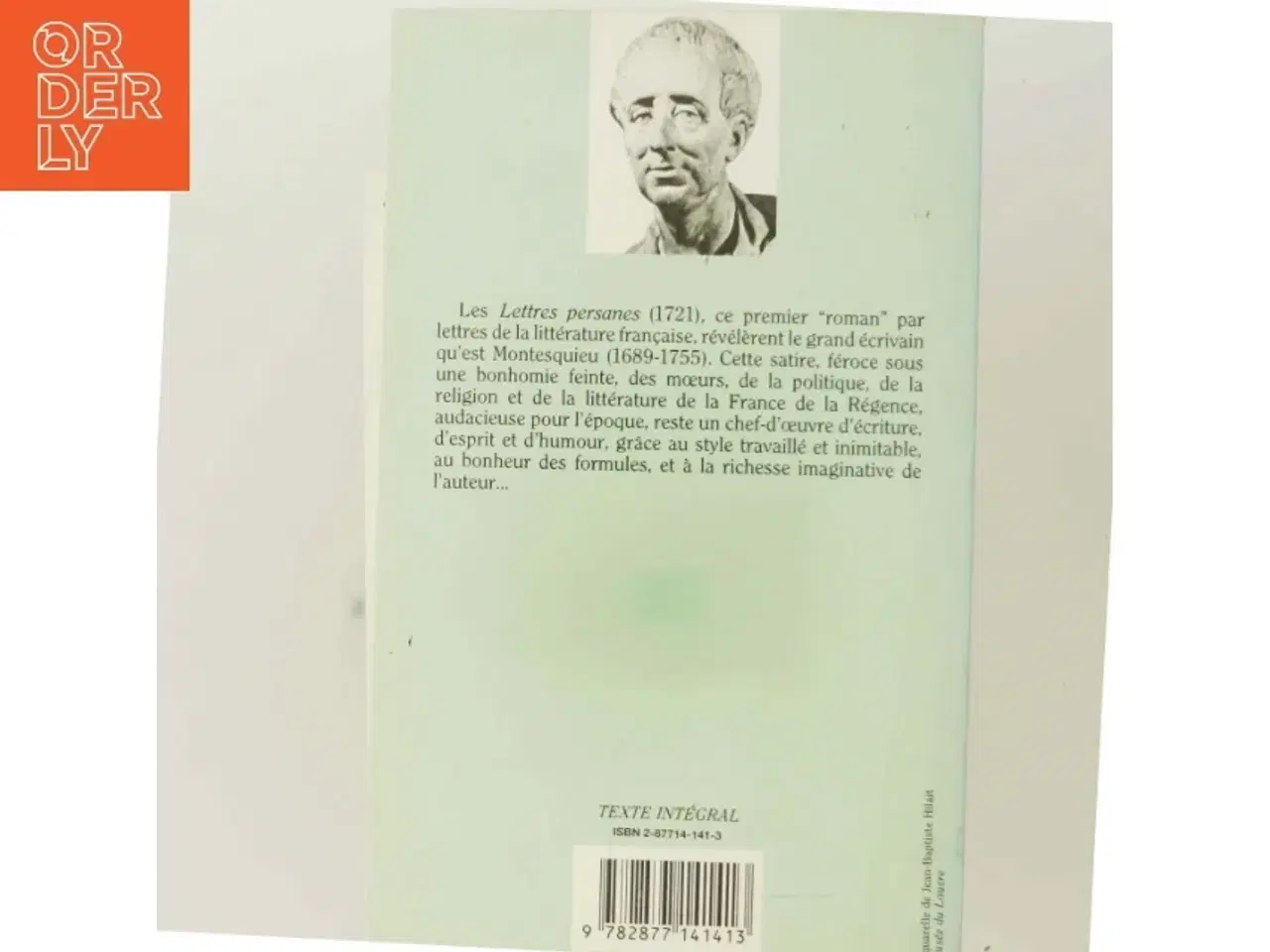 Billede 3 - Lettres persanes af Charles de Secondat baron de Montesquieu (Bog)