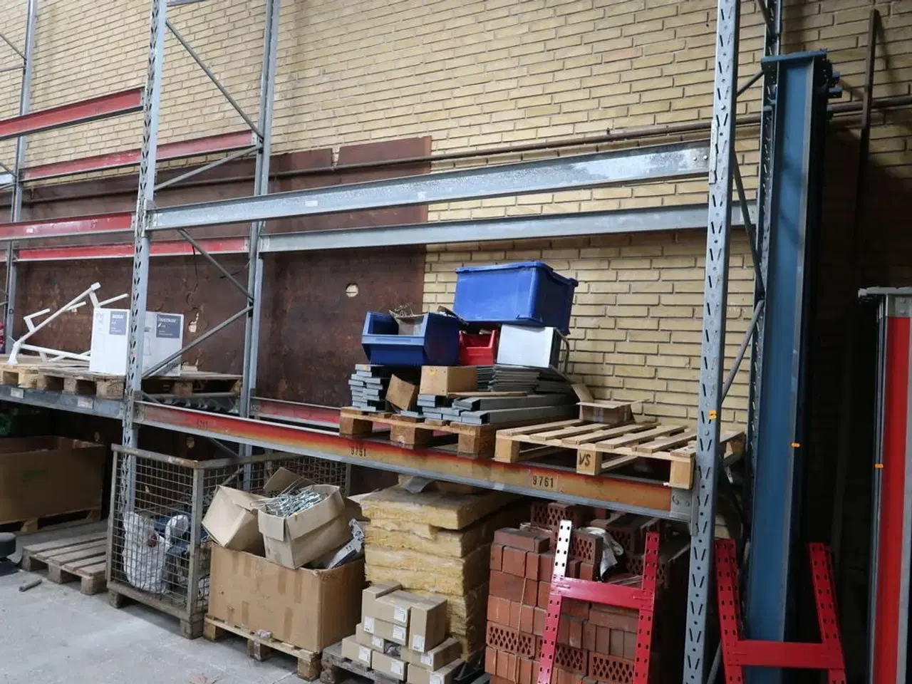 Billede 8 - 4 fag pallereoler uden indhold samt vanger m.v.
