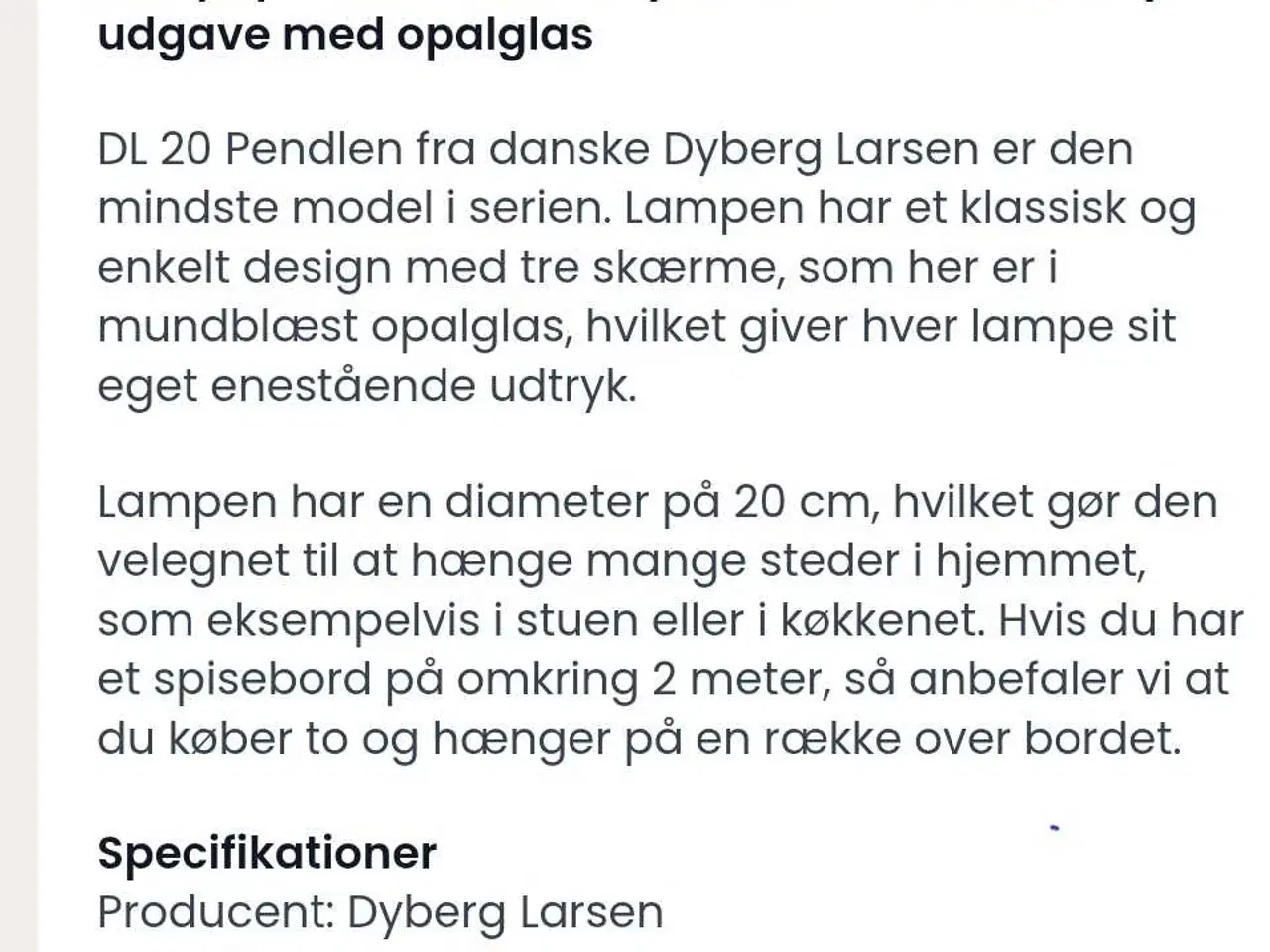 Billede 2 - Dyrberg Larsen lamper sæt 2 stk