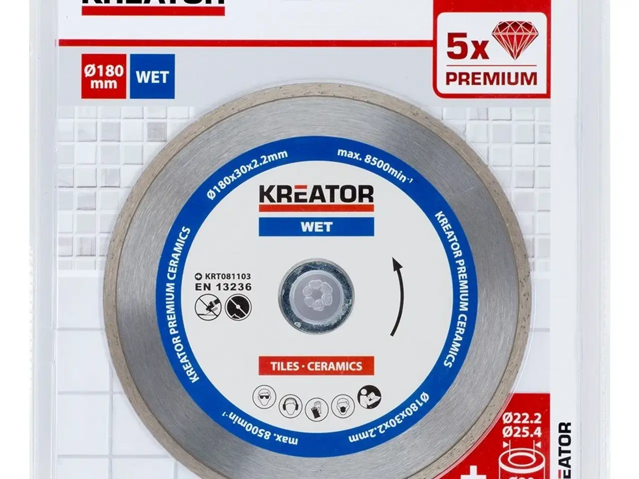 Billede 1 - Diamantklinger til fliser 180 mm PREMIUM