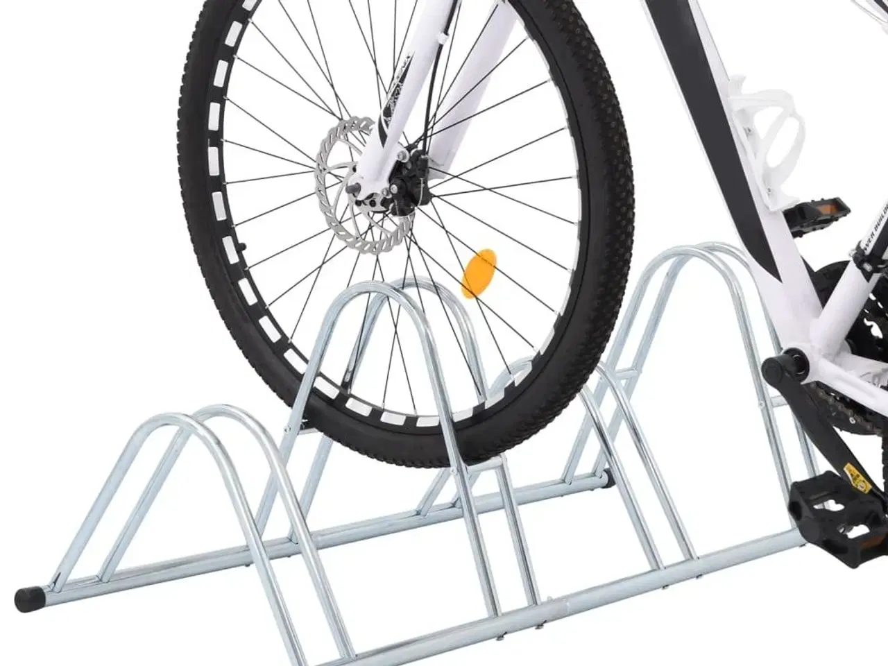 Billede 2 - Cykelstativ til 4 cykler fritstående galvaniseret stål