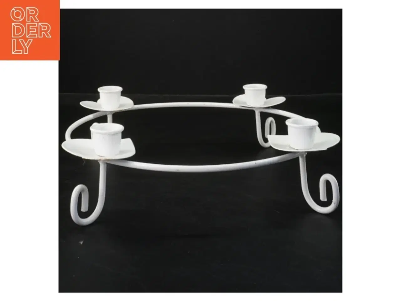 Billede 1 - Rund lysestage til fire lys (str. Ø 25x8 cm)