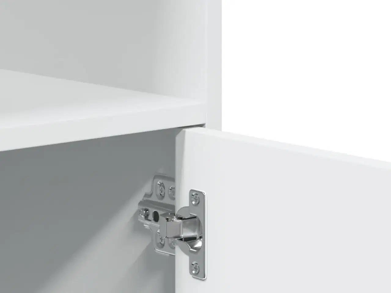 Billede 8 - Rullebord 55x40x91 cm konstrueret træ hvid