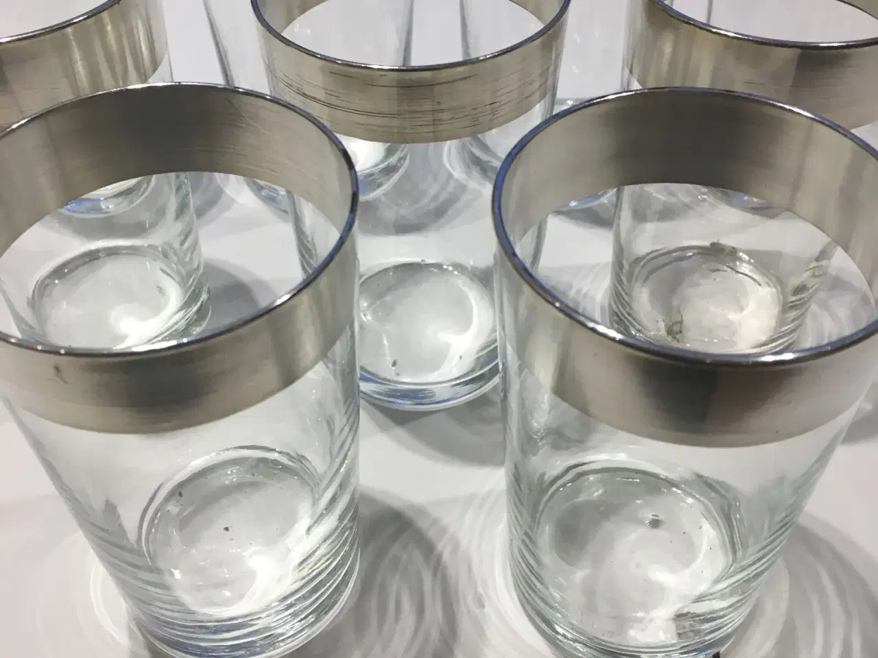 Billede 1 - Glas med sølvkant
