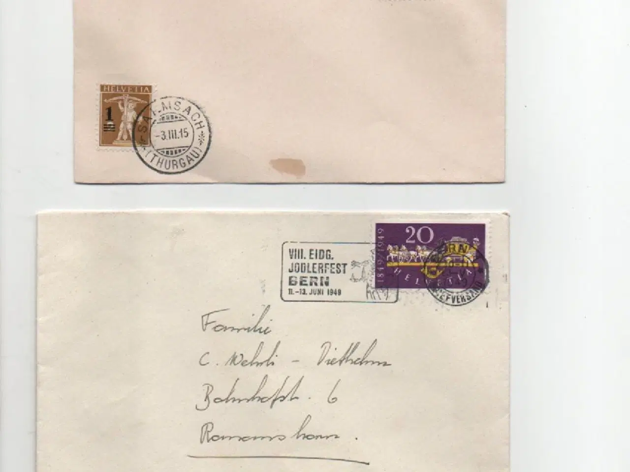 Billede 5 - Helvetia-Schweiz lot med konvolutter