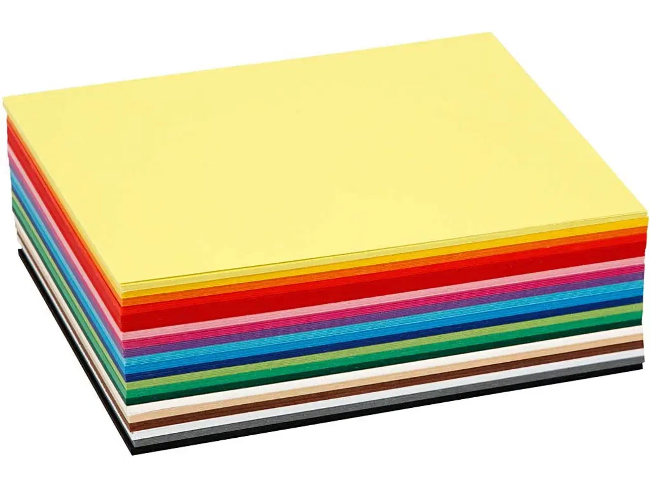Billede 1 - Creativ Karton, A6, ark 105x148 mm, 180 g, ass. farver, 120ass. ark/ 1 pk.