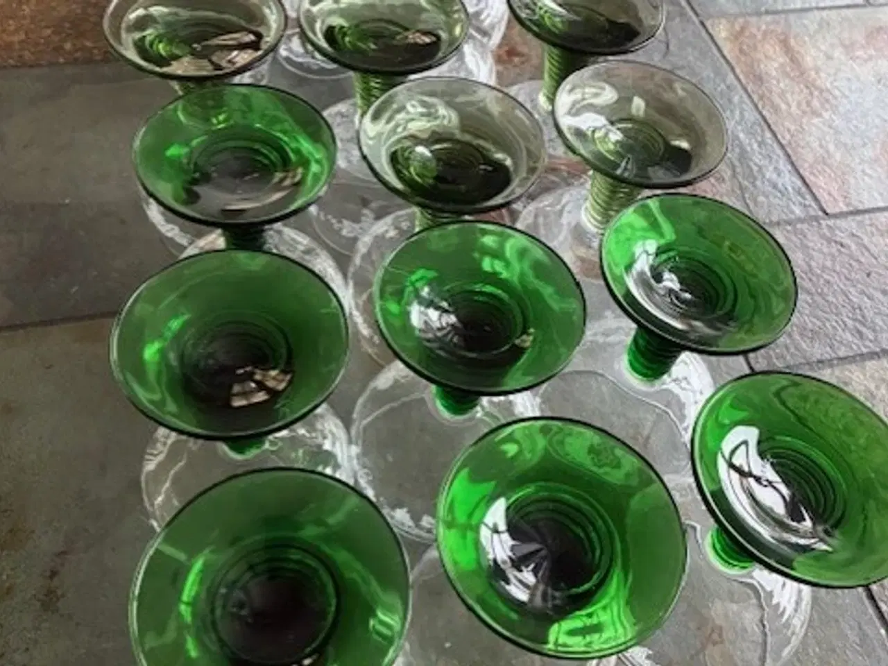 Billede 1 - Rømerglas med lys og mørk fod