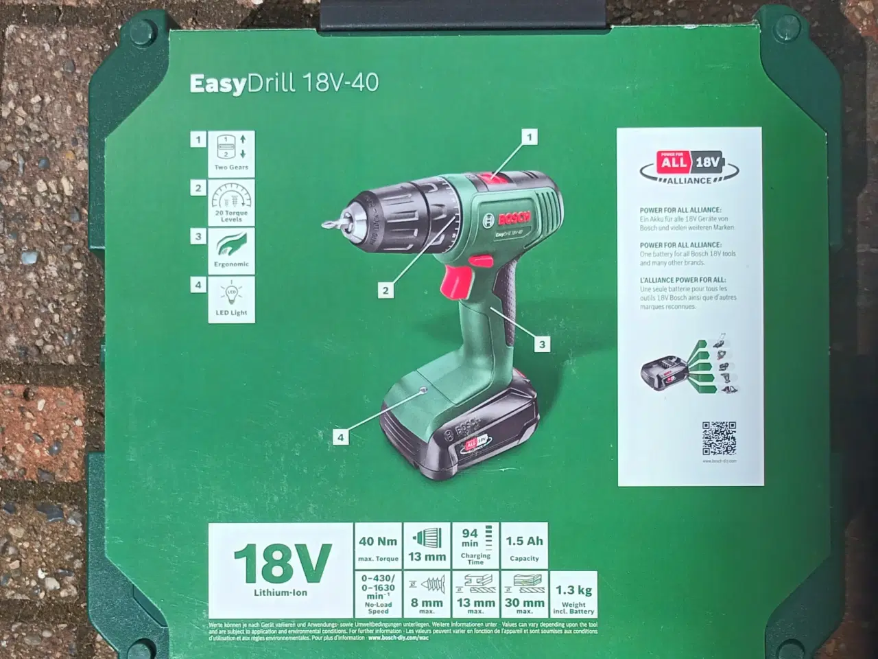 Billede 2 - Bosch Bore- skruemaskine EasyDrill inkl. batteri