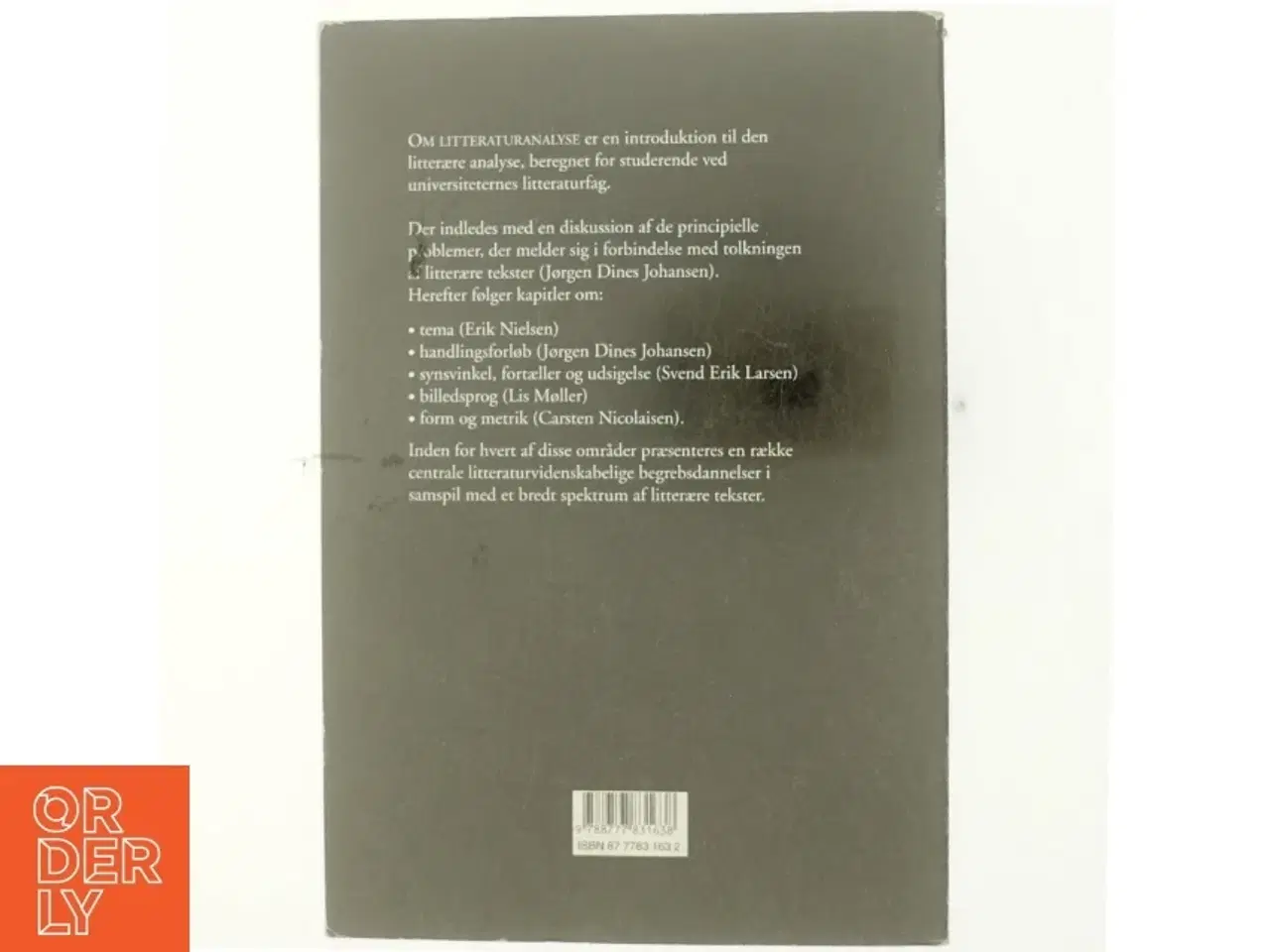 Billede 3 - Om litteraturanalyse af Lis Møller (f. 1955) (Bog)