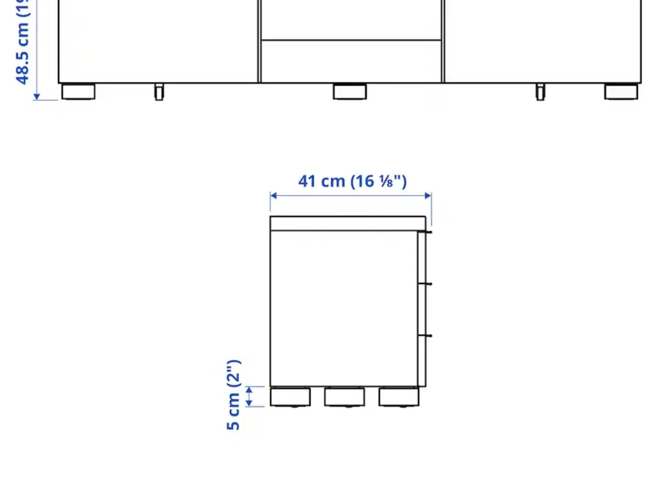 Billede 6 - IKEA BESTÅ BURS Tvbord med glasplade.