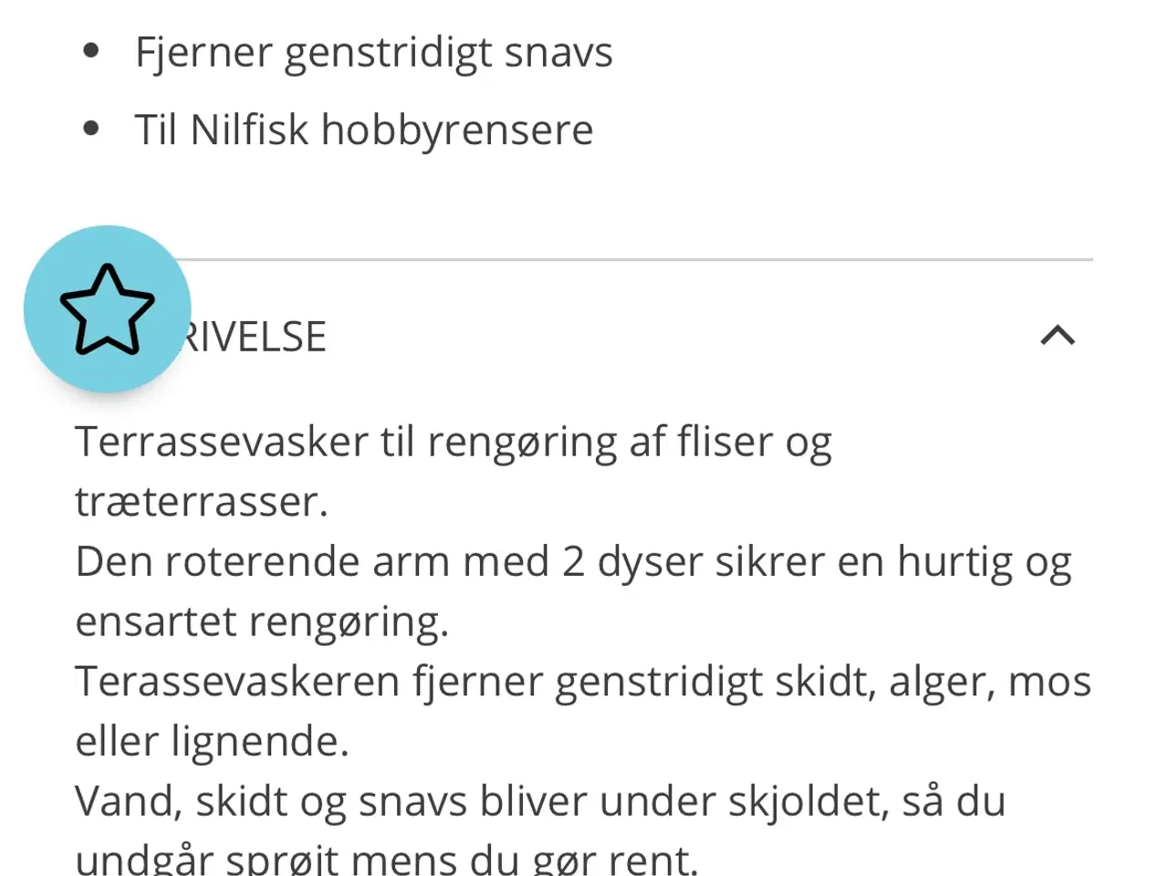 Billede 2 - Nyt Nilfisk terrasse/fliserrenser