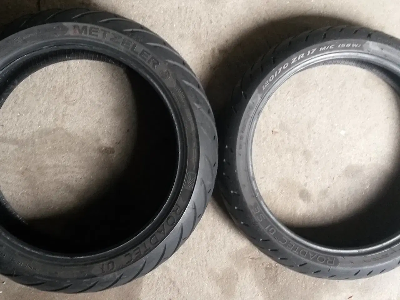 Billede 1 - MC dæk sæt, for og bag, 180/55-17 & 120/70-17