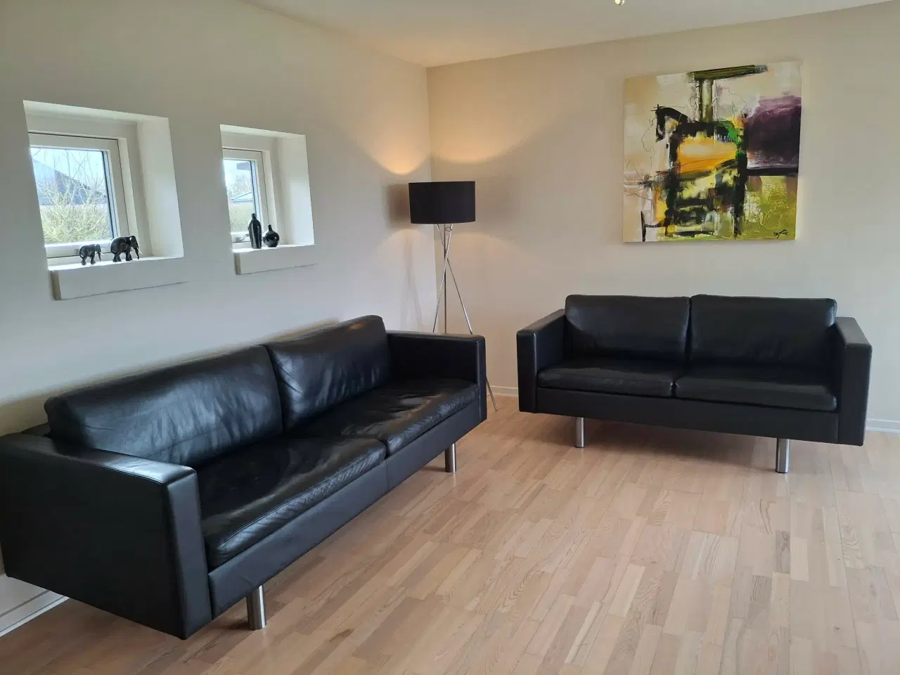 Billede 2 - Velholdte lædersofaer 3+2 personers