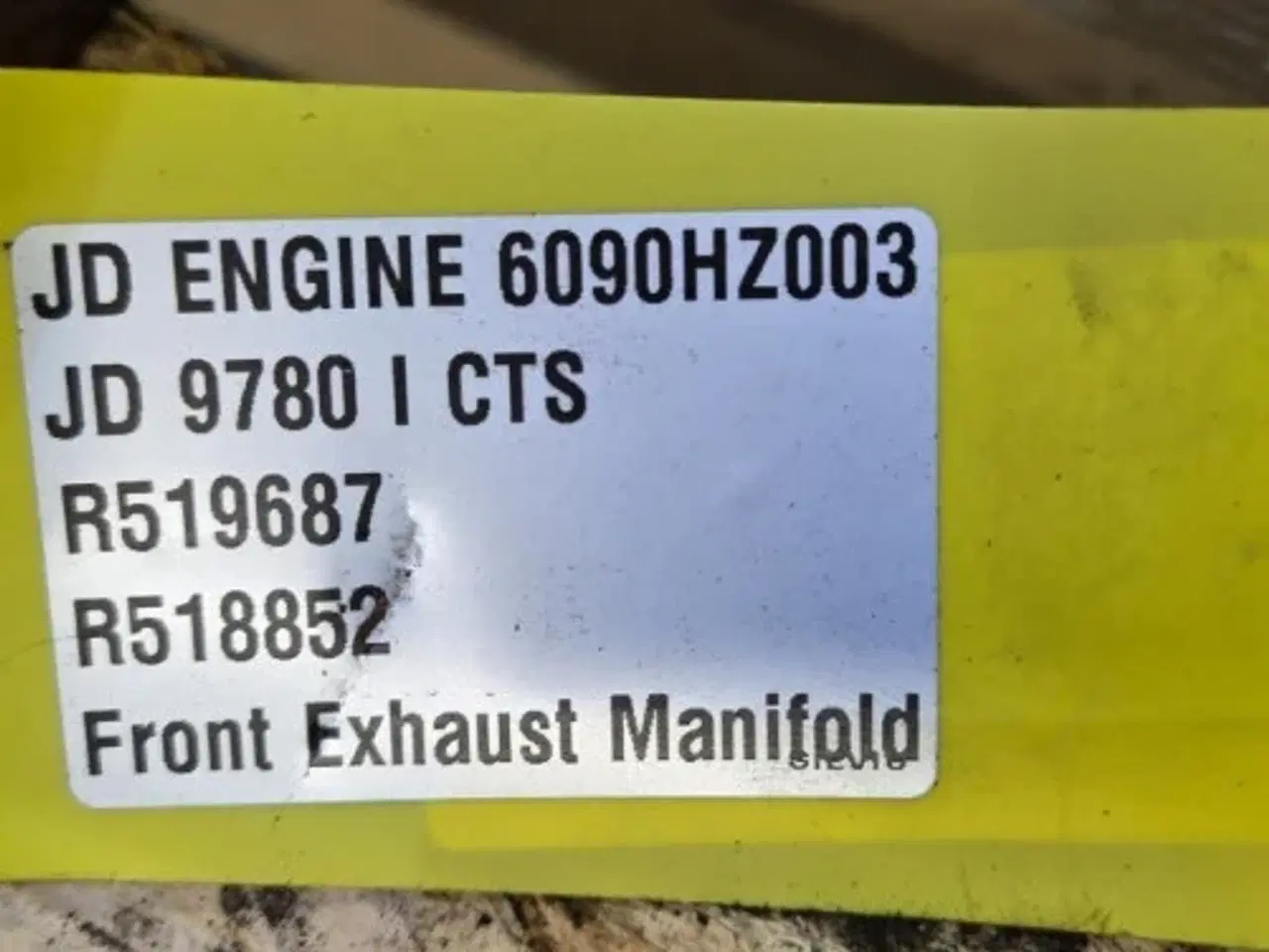 Billede 2 - John Deere 6090HZ003 Udstødningsmanifold R519687